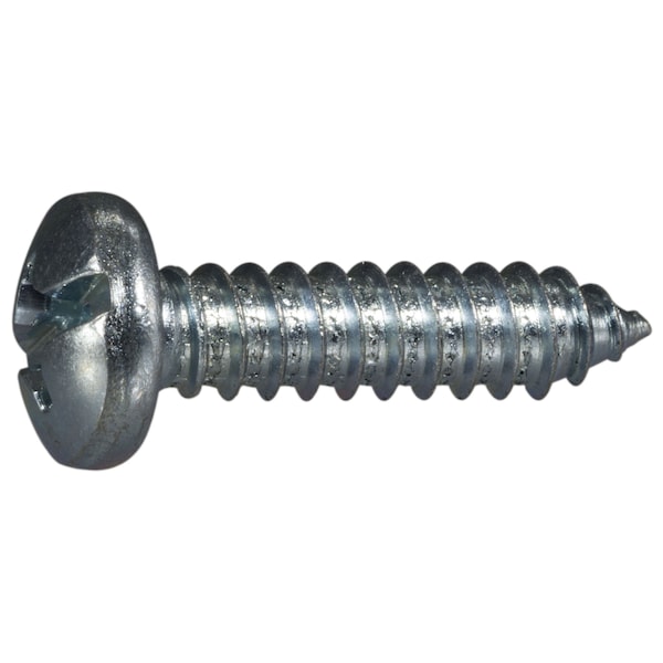 Midwest Fastener Sheet Metal Screw, #14 x 1 in, Zinc Plated Steel Pan Head Combination Phillips/Slotted Drive 03210 - main